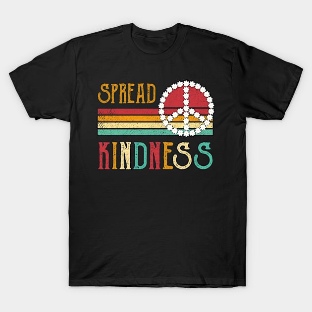 Spread Kindness Anti Bullying Peace Sign Inspirational T-Shirt by TMSTORE